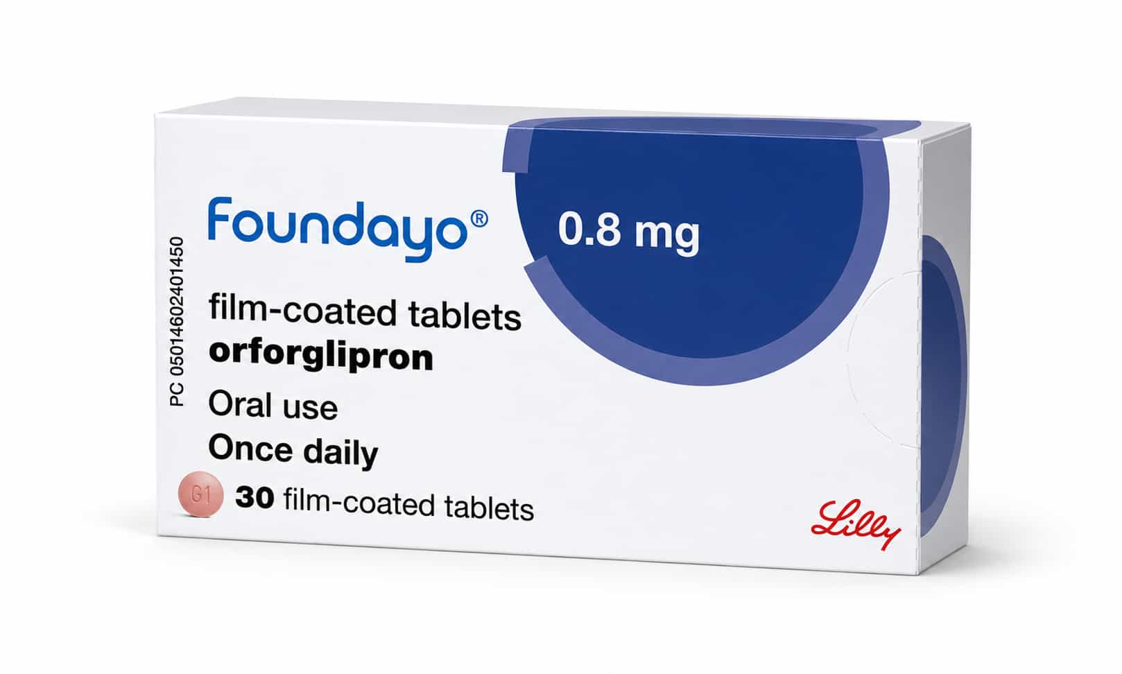Foundayo 0.8mg tablets