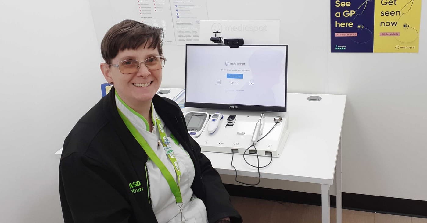Medicspot will initially be launched in Asda Supercentre Stevenage